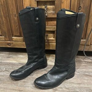 Frye Melissa Button Boots - Extended Calf